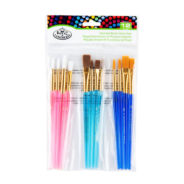 royal and langnickel RART-22 | Assorted Brush Value Pack - 12pc