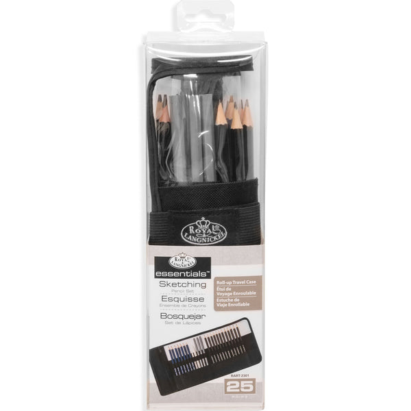 royal and langnickel RART-2301 | Essentials™ 25pc Sketching Pencil Set with Case