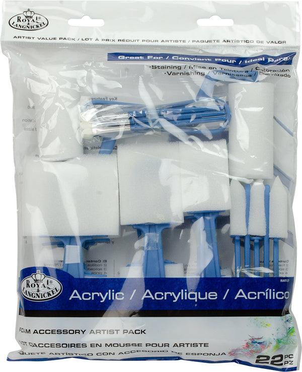 royal and langnickel RART-27 | 22pc Foam Accessory Acrylic Painting Artist Pack