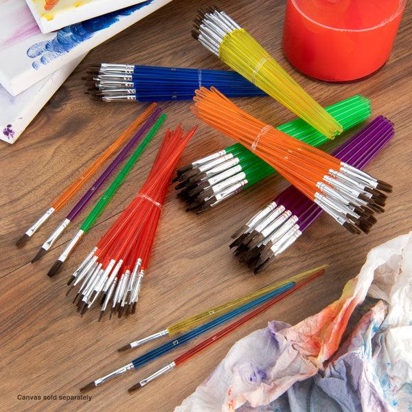 Royal And Langnickel RCAN-2 | Natural Flat Brushes - 144pc