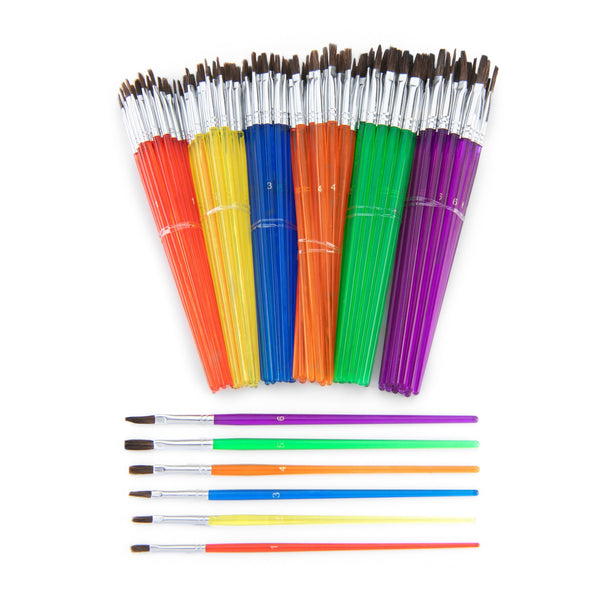 Royal And Langnickel RCAN-2 | Natural Flat Brushes - 144pc