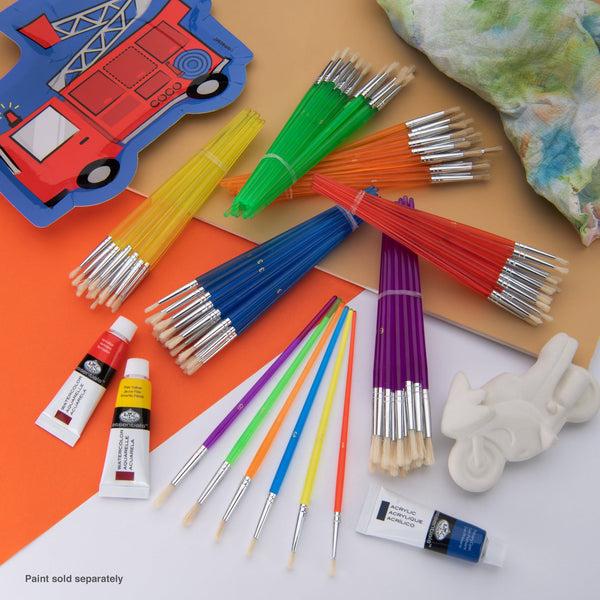 Royal And Langnickel RCAN-3 | Bristle Round Brushes - 144pc