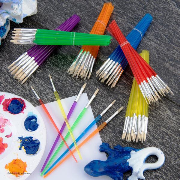 Royal And Langnickel RCAN-4 | Bristle Flat Brushes - 144pc