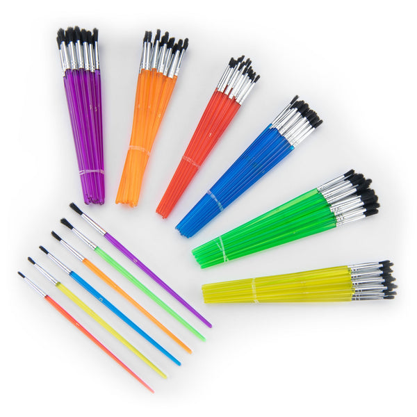 Royal And Langnickel RCAN-5 | Black Bristle Round Brushes - 144pc