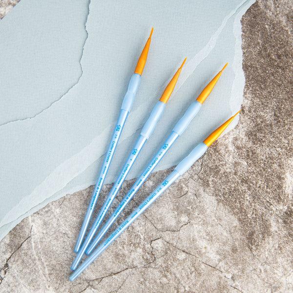 Royal And Langnickel RCC 203 | Crafter's Choice™ 4pc Golden Taklon Liner Brush Set