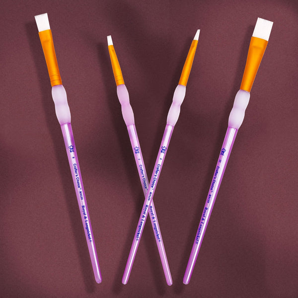 Royal And Langnickel RCC 221 | Crafter's Choice™ 4pc White Taklon Shader Brush Set