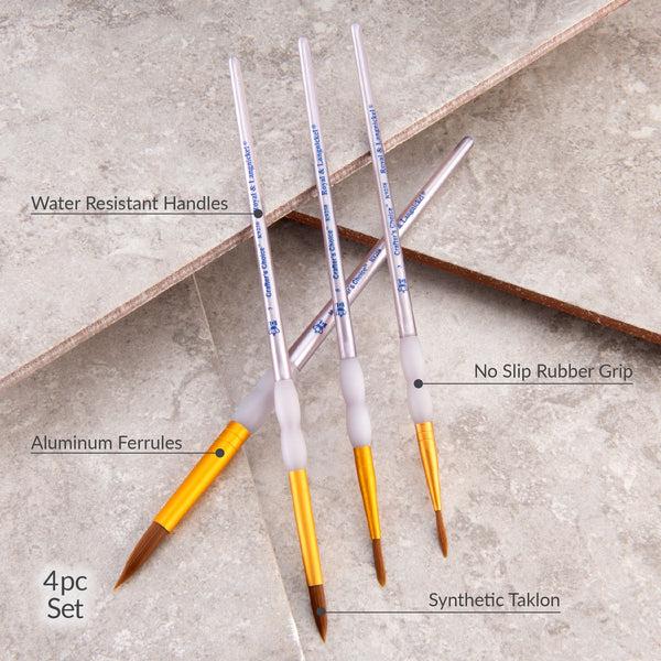 Royal And Langnickel RCC 237 | Crafter's Choice™ 4pc Brown Taklon Round Brush Set