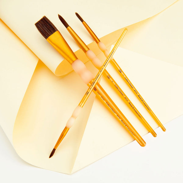 Royal And Langnickel RCC 257 | Crafter's Choice™ 4pc Camel Hair Variety Brush Set