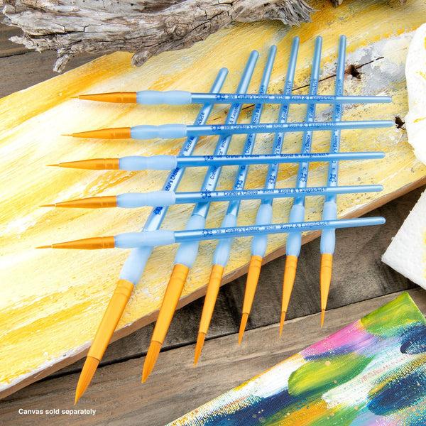 Royal And Langnickel RCC 301 | Crafter's Choice™ 11pc Golden Taklon Round Brush Set