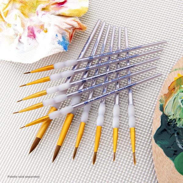 Royal And Langnickel RCC 309 | Crafter's Choice™ 11pc Brown Taklon Round Brush Set