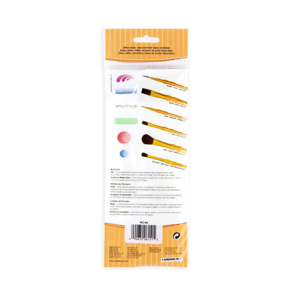 Royal And Langnickel RCC 403 | Crafter's Choice™ 7pc Synthetic Camel Hair Variety Brush Set