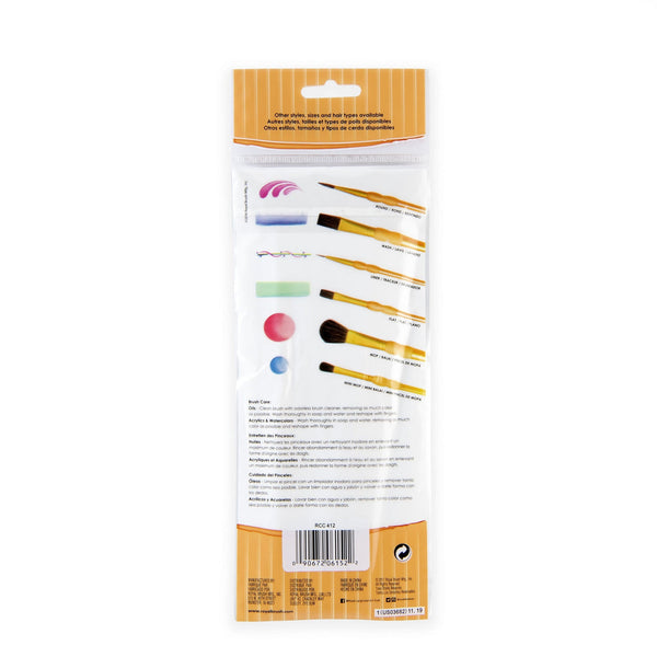 Royal And Langnickel RCC 412 | Crafter's Choice™ 8pc Camel Hair Round Brush Set