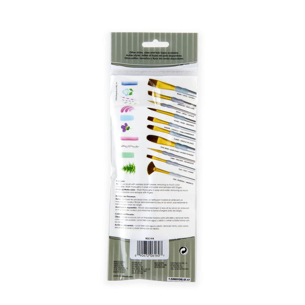 Royal And Langnickel RCC 414 | Crafter's Choice™ 3pc Brown Taklon Large Brush Set