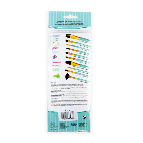 Royal And Langnickel RCC 418 | Crafter's Choice™ 7pc Black Taklon Shader/Wash Brush Set