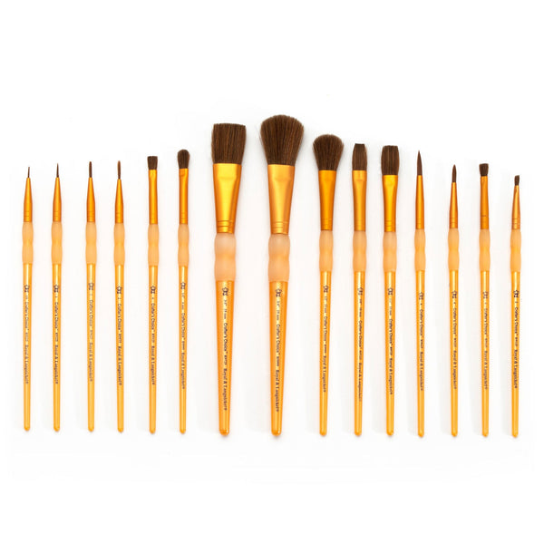 Royal And Langnickel RCC 605 | Crafter's Choice™ 15pc Natural Hair Variety Brush Set