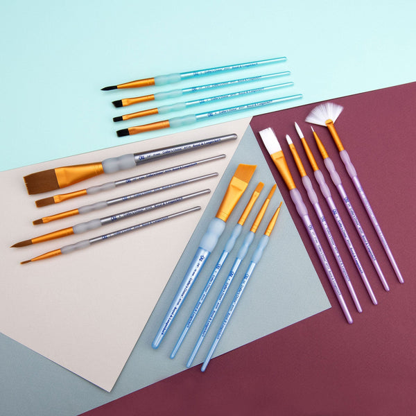 Royal And Langnickel RCC 701 | Crafter's Choice™ 18pc Variety Taklon Brush Set