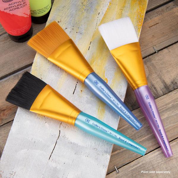 Royal And Langnickel RCC 702 | Crafter's Choice™ 3pc Variety Jumbo Brush Set