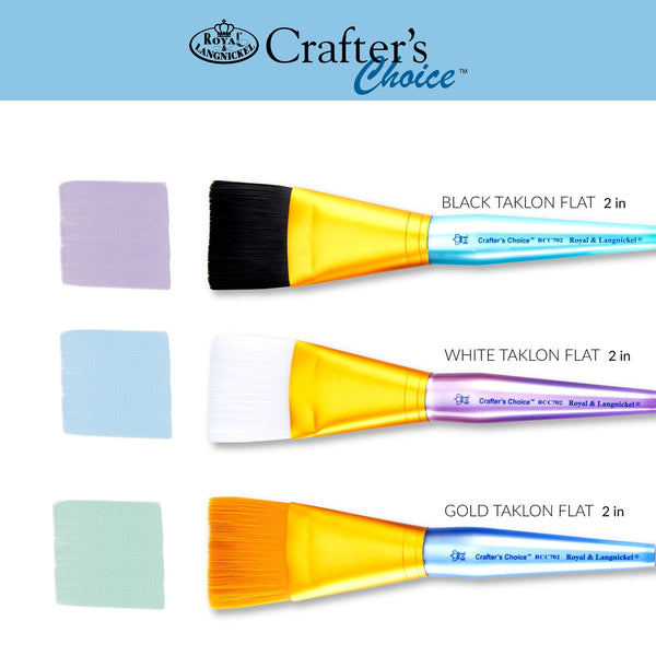 Royal And Langnickel RCC 702 | Crafter's Choice™ 3pc Variety Jumbo Brush Set