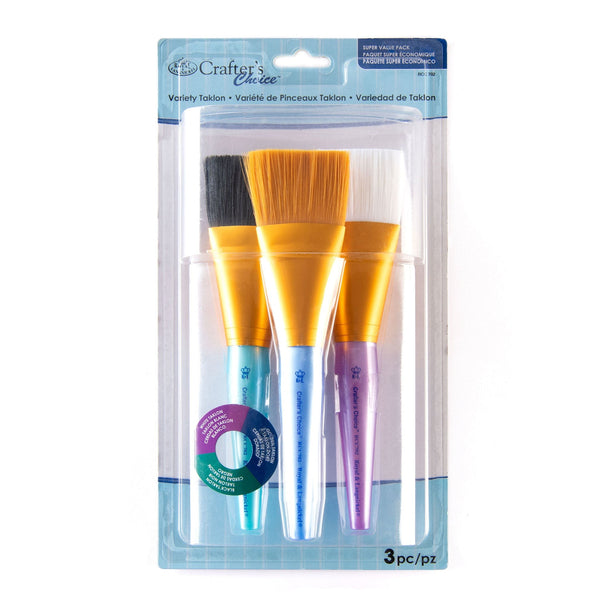 royal and langnickel RCC 702 | Crafter's Choice™ 3pc Variety Jumbo Brush Set