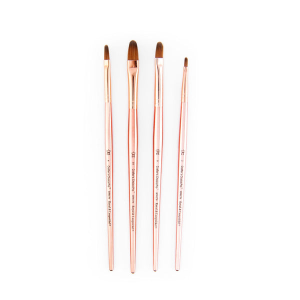 Royal And Langnickel RCC PRO104-ZP | Crafter's Choice™ Pro 4pc Synthetic Sable Filbert Brush Set