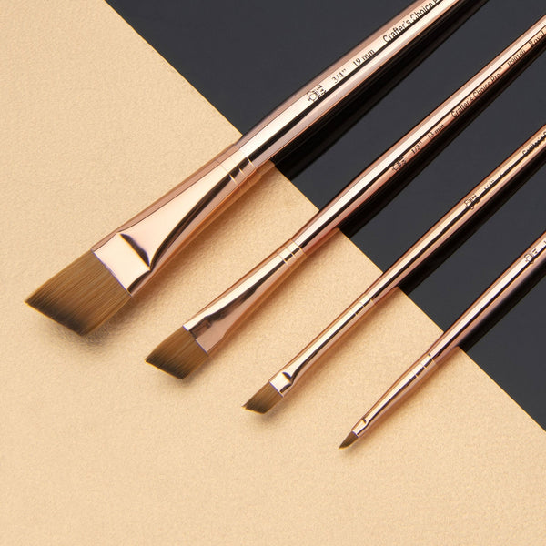 Royal And Langnickel RCC PRO105-ZP | Crafter's Choice™ Pro 4pc Synthetic Sable Variety Brush Set