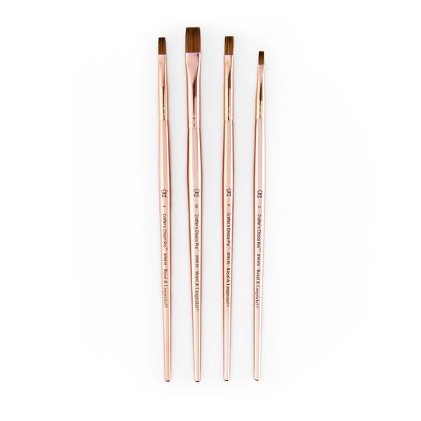Royal And Langnickel RCC PRO106-ZP | Crafter's Choice™ Pro 4pc Synthetic Sable Shader Brush Set