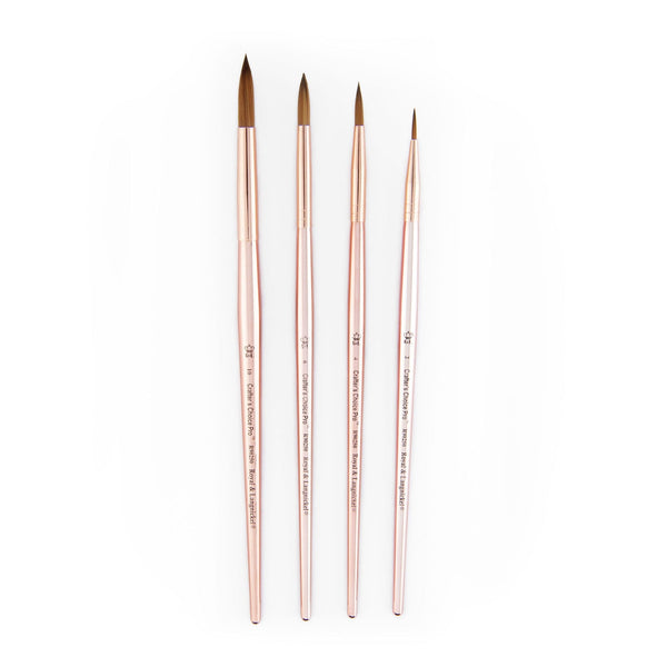 Royal And Langnickel RCC PRO110-ZP | Crafter's Choice™ Pro 4pc Synthetic Sable Round Brush Set