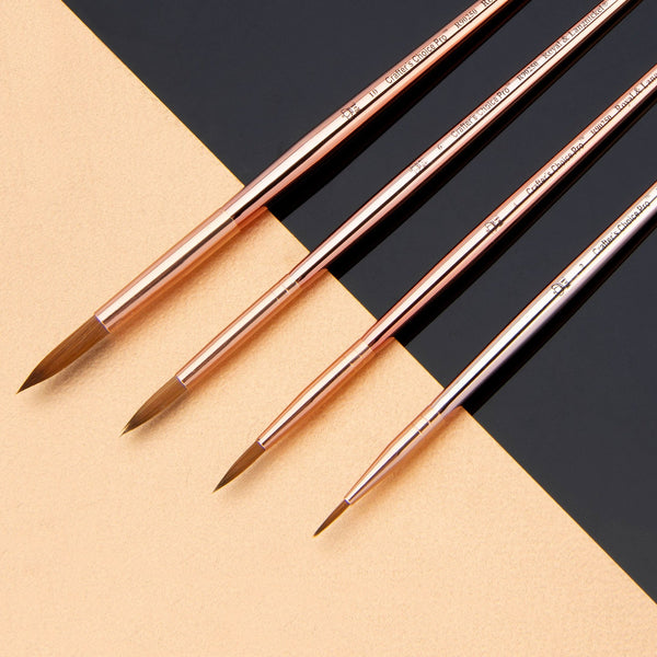 Royal And Langnickel RCC PRO110-ZP | Crafter's Choice™ Pro 4pc Synthetic Sable Round Brush Set