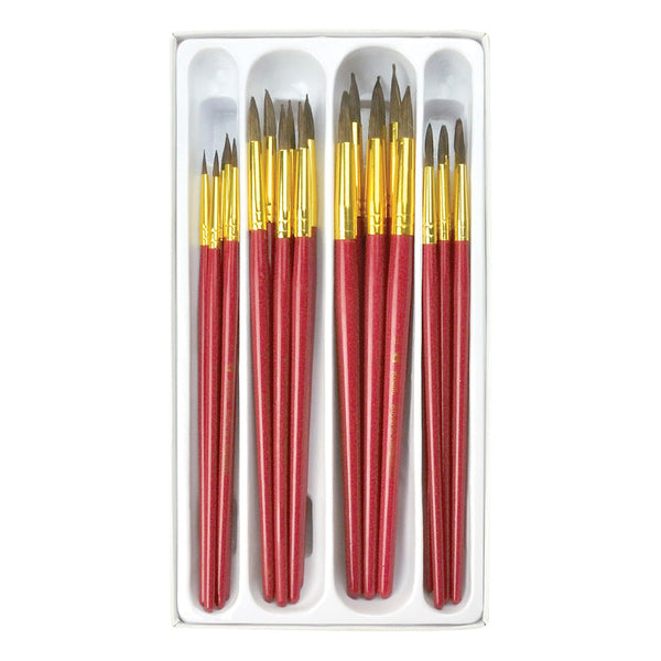 Royal And Langnickel RCVP-104 | Classroom 24pc Camel Hair Brush Set