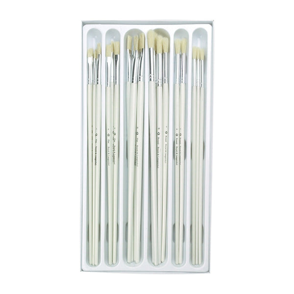 Royal And Langnickel RCVP-106 | Classroom 24pc Bristle Hair Long Handle Brush Set