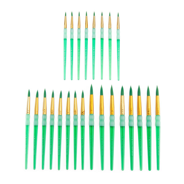 Royal And Langnickel RCVP-BK202 | Big Kid's Choice™ 24pc Taklon Round Brush Classroom Value Pack