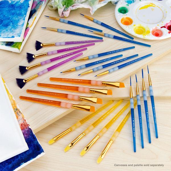 Royal And Langnickel RCVP-BK204 | Big Kid's Choice™ 24pc Taklon Specialty Brush Classroom Value Pack