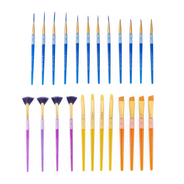 Royal And Langnickel RCVP-BK204 | Big Kid's Choice™ 24pc Taklon Specialty Brush Classroom Value Pack