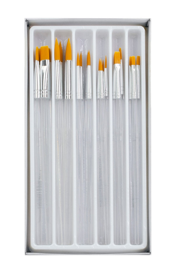 Royal And Langnickel RCVP-CL503 | Clear Choice 24pc Golden Taklon Combo Brush Set