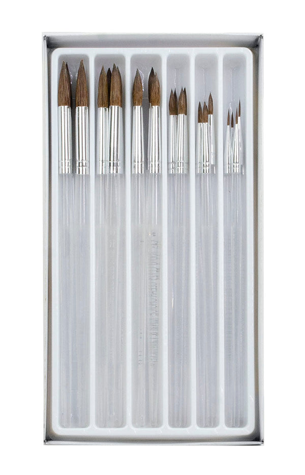 Royal And Langnickel RCVP-CL505 | Clear Choice 24pc Natural Hair Round Brush Set