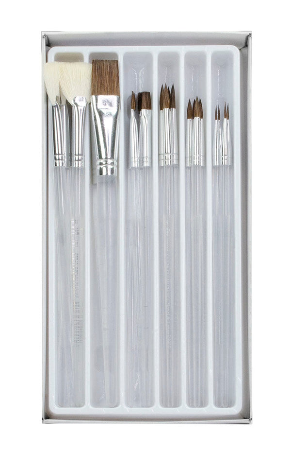 Royal And Langnickel RCVP-CL507 | Clear Choice Ceramic Short Handle Combo Brush Set