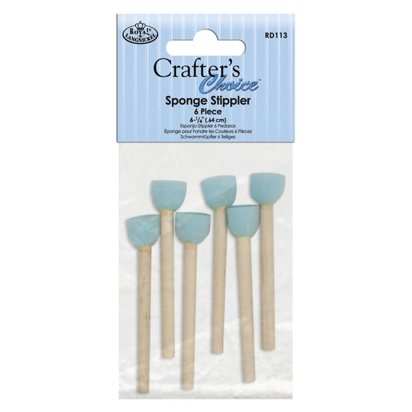 royal and langnickel RD113 | Crafter's Choice™ 6pc 6.25" Sponge Stippler Set