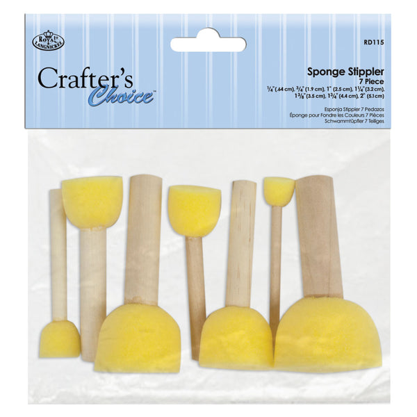 royal and langnickel RD115 | Crafter's Choice™ 7pc Sponge Stippler Set
