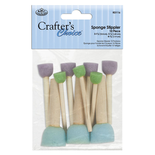 royal and langnickel RD116 | Crafter's Choice™ 10pc Sponge Stippler Set