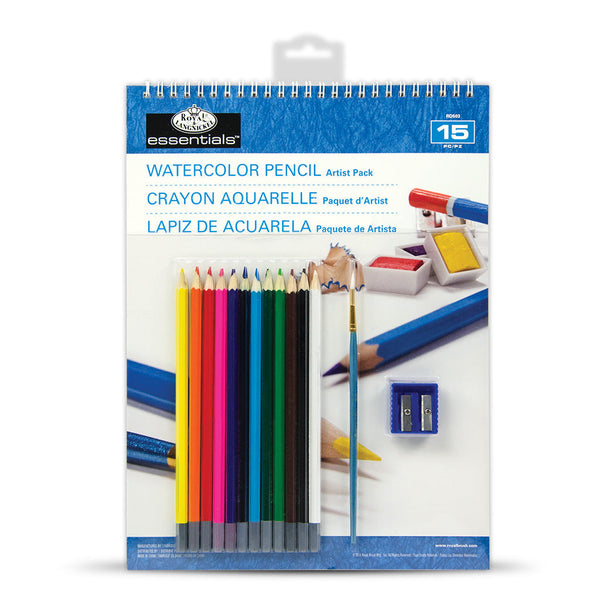 royal and langnickel RD503 | Watercolor Pencil Artist Pack - 15pc