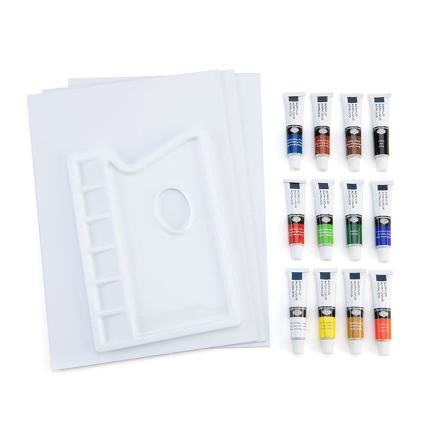 Royal And Langnickel REA4901 | Essentials™ 27pc Acrylic Painting Travel Easel Art Set