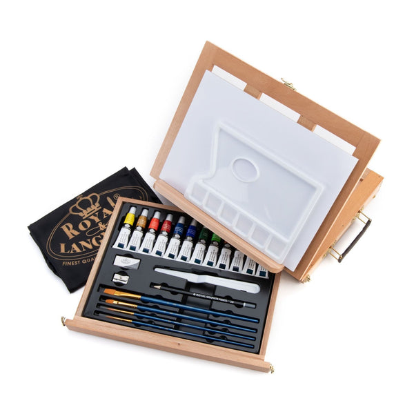 Royal And Langnickel REA4901 | Essentials™ 27pc Acrylic Painting Travel Easel Art Set