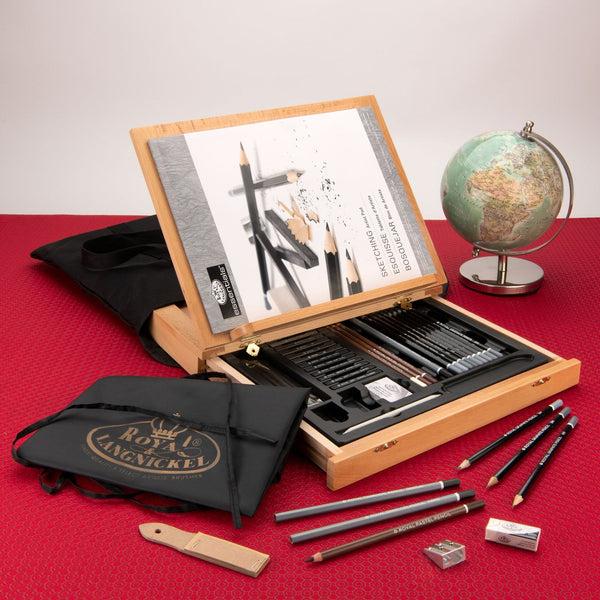 Royal And Langnickel REA4904 | Essentials™ 44pc Sketching Travel Easel Art Set