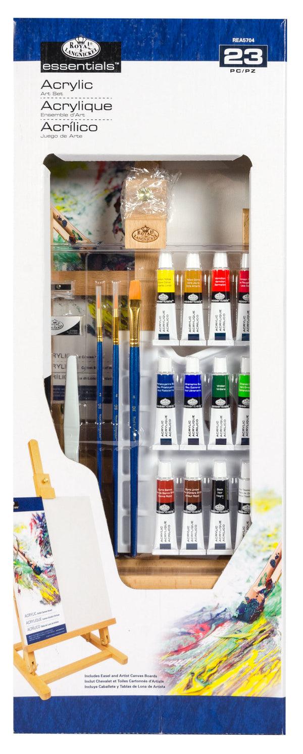 royal and langnickel REA5704 | Acrylic Paint H-Frame Easel Art Set - 23pc royal and langnickel REA5704 | Acrylic Paint H-Frame Easel Art Set - 23pc