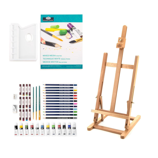 royal and langnickel REA5720 | Mixed Media H-Frame Easel Art Set - 45pc royal and langnickel REA5720 | Mixed Media H-Frame Easel Art Set - 45pc