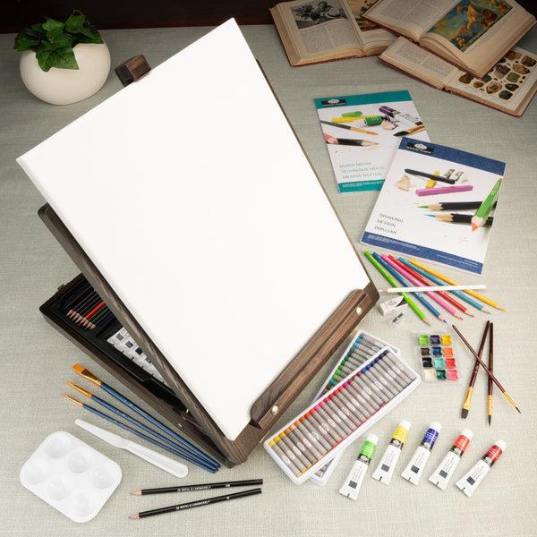 Royal And Langnickel REA5980 | Mixed Media Artist Easel Set - 151pc | Espresso Series