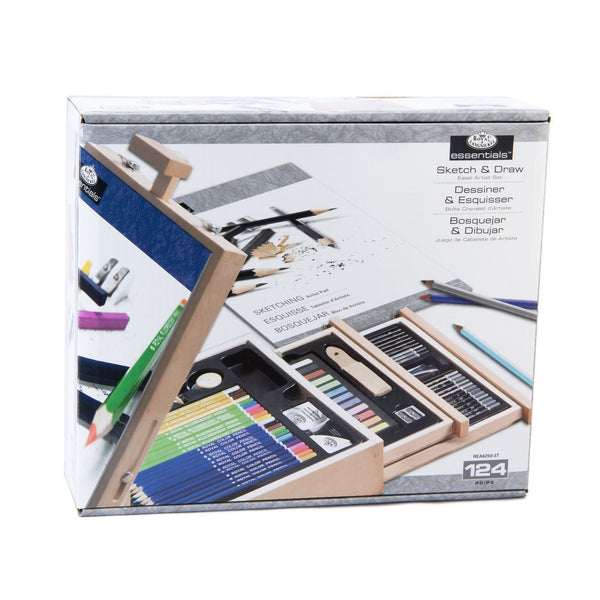 royal and langnickel REA6250 | Sketching & Drawing Artist Easel Set - 124pc