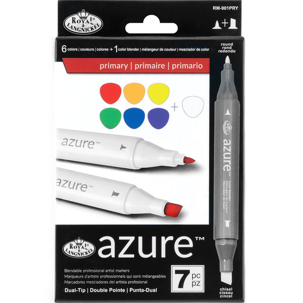 royal and langnickel RM-901PRY | azure™ 7pc Primary Color Marker Set royal and langnickel RM-901PRY | azure™ 7pc Primary Color Marker Set