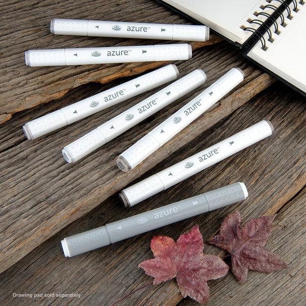 Royal And Langnickel RM-905WGY | Azure™ 7pc Warm Gray Color Marker Set
