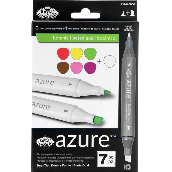 royal and langnickel RM-906BOT | Azure™ 7pc Botanic Color Marker Set royal and langnickel RM-906BOT | Azure™ 7pc Botanic Color Marker Set